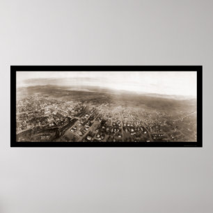 Poster Photo Reno NV Aerial View 1908