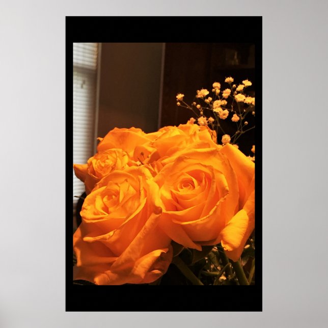 Poster Photo Roses Jaunes (Devant)