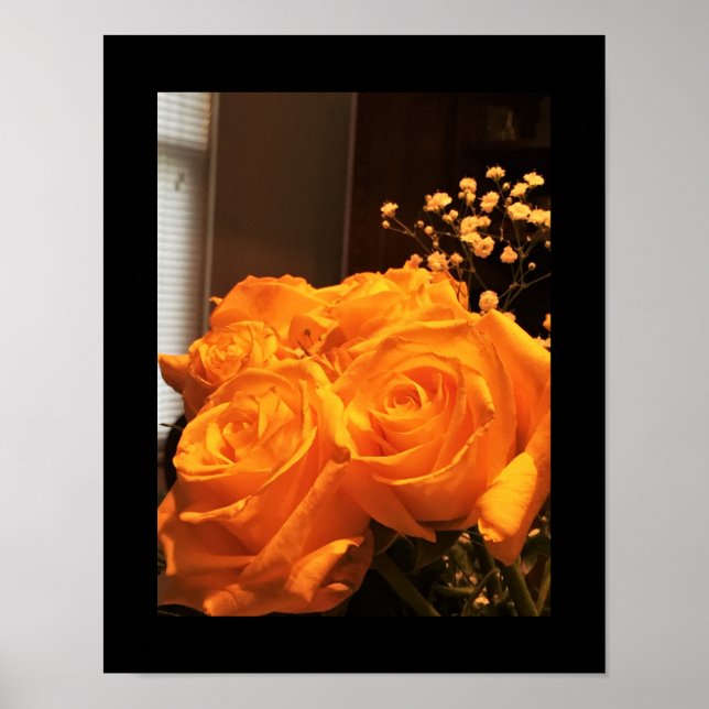 Poster Photo Roses Jaunes (Devant)