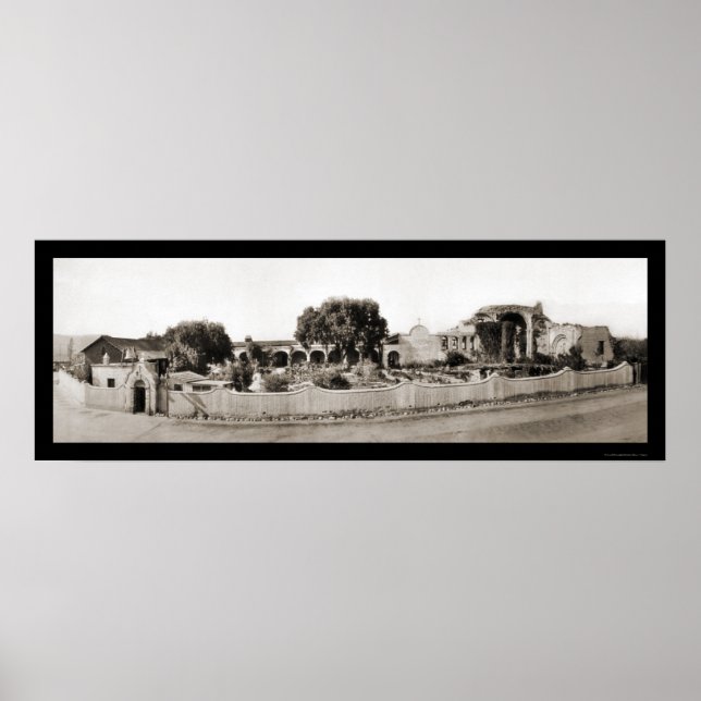 Poster Photo San Juan Capistrano CA 1926 (Devant)