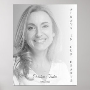 Poster Photo simple en noir et blanc pour se souvenir des