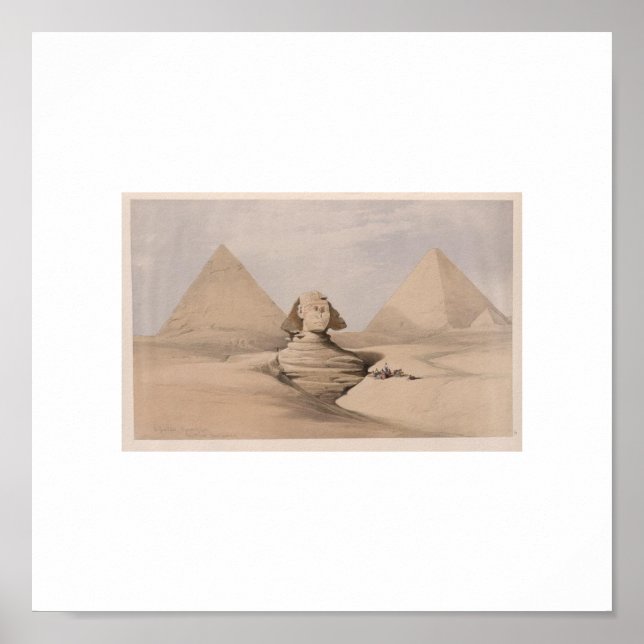 Poster Photo sphinx 1839 (Devant)