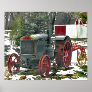 Poster Photo Tracteur vintage
