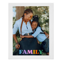 Photo typographie famille moderne simple