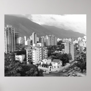 Poster Photo vintage de Caracas Venezuela