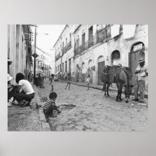 Poster Photo vintage de Salvador City Brazil