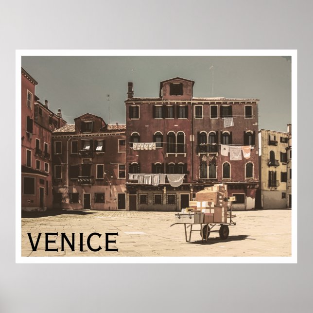 Poster photo vintage de Venise (Devant)
