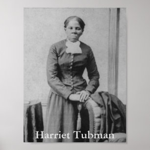 Poster Photo vintage en noir et blanc de Harriet Tubman