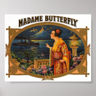 Poster Photo vintage - Madame Butterfly