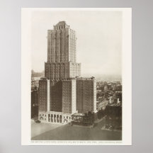 Photo Vintage Retro New York City Building