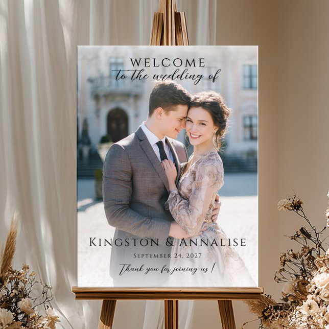 Poster Photo wedding welcome sign, photo wedding welcome (Créateur téléchargé)