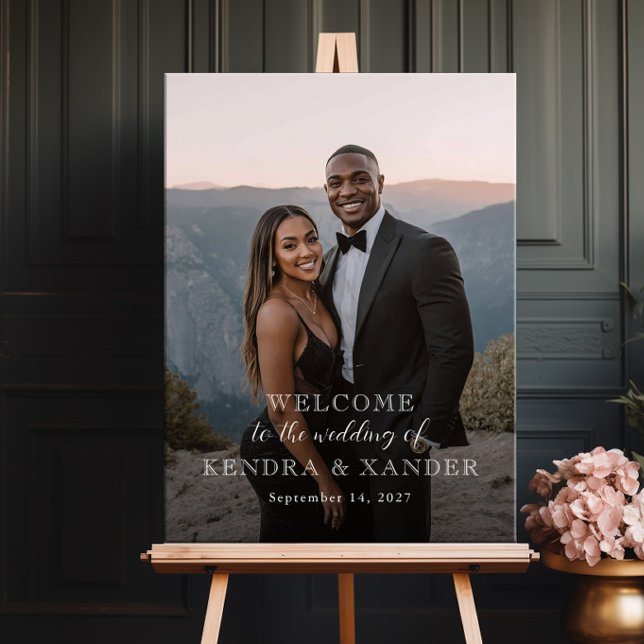 Poster Photo wedding welcome sign, photo welcome (Créateur téléchargé)