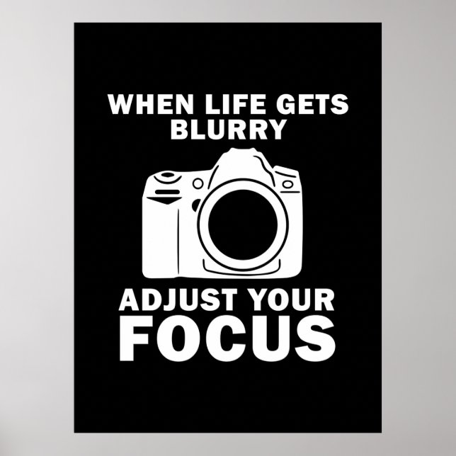 Poster Photographe : Ajuster votre focus (Devant)