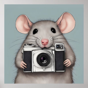 Poster Photographe de Cute Rat