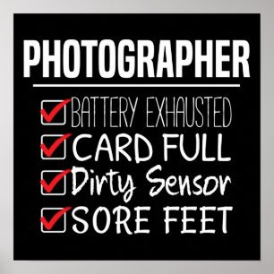 Poster Photographe - Liste de contrôle de la photographie