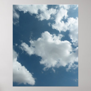 Poster Photographie abstraite de ciel nuageux