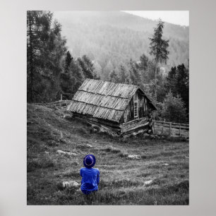 Poster Photographie créative noire et blanche