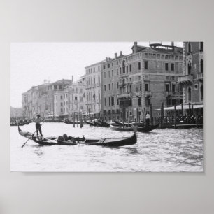 Poster Photographie d'art de l'Italie de gondolier de