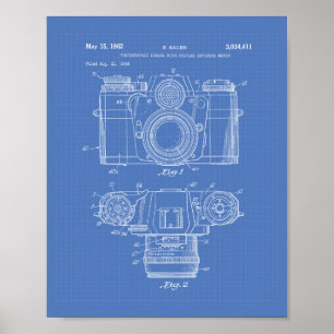 Poster Photographie de 1959 Brevet d'art - Plan directeur