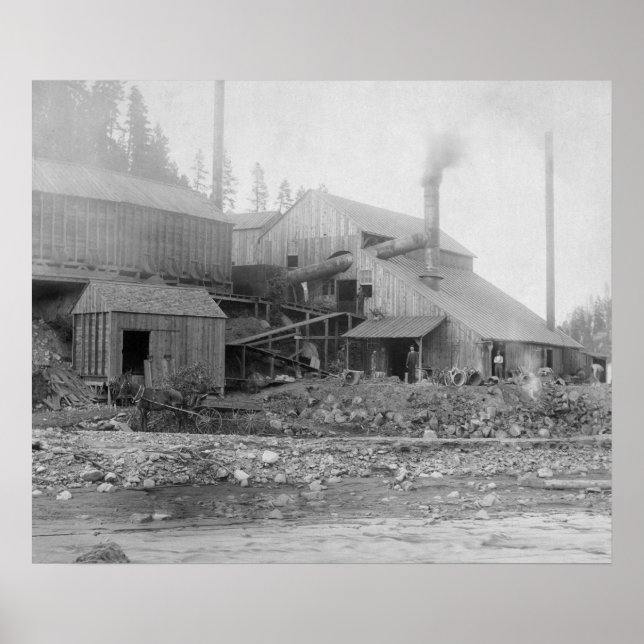 Poster Photographie de la fonderie Deadwood et Delaware (Devant)