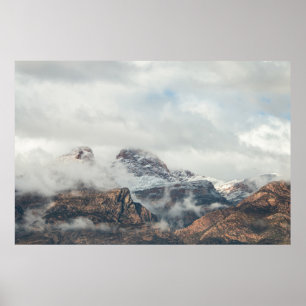 POSTER PHOTOGRAPHIE DE LA GAMME DE MONTAGNES EN JOURNÉE