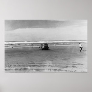 Poster Photographie de la scène de la plage de l'océan Pa