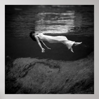 Poster Photographie de mode sous-marine