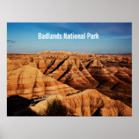 Photographie de paysage du parc national de Badlan