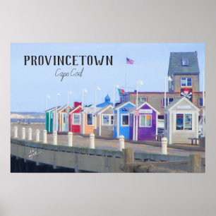 Poster Photographie de promenade de Provincetown Cape Cod