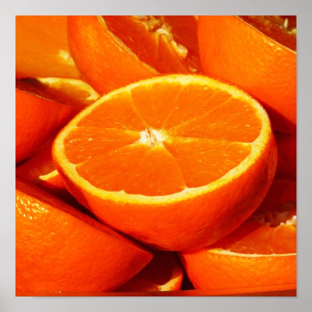 Poster Photographie d'oranges (Devant)