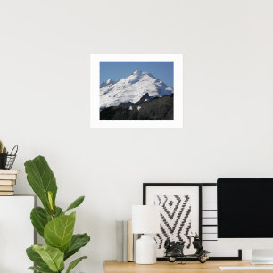 Poster Photographie du mont Baker enneigé