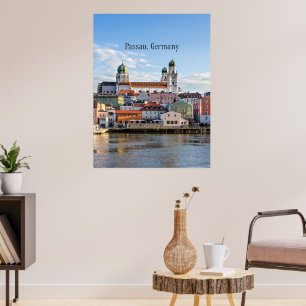 Poster Photographie du paysage urbain de Passau, Allemagn