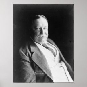 Poster Photographie du président vintage William Howard T