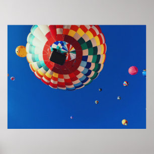 Poster Photographie en angle bas de ballons