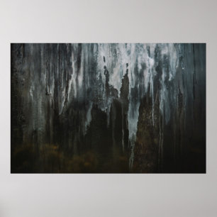Poster Photographie macro de la formation de glace