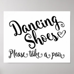 Poster Photographie mariage de chaussures de danse