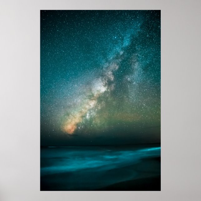 Poster Photographie moderne du ciel nocturne (Devant)