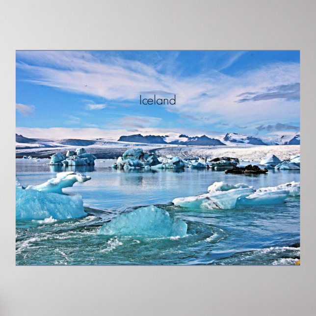Poster Photographie pittoresque islandaise (Devant)