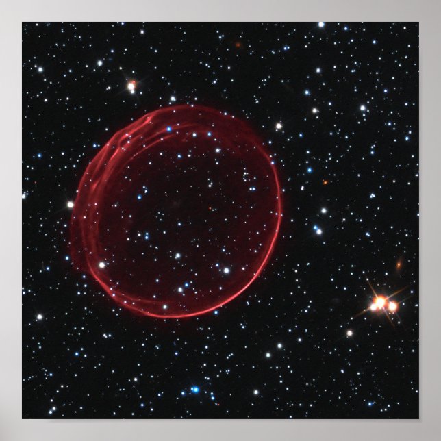 Poster Photographie spatiale de la bulle de Supernova cél (Devant)