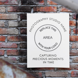 Poster Photographie Studio Nom Logo Tagline Citation