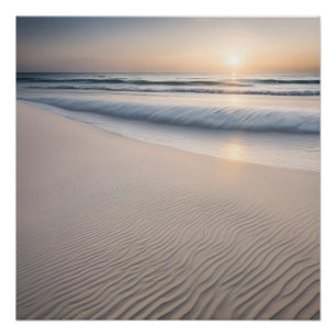 Poster Photographie Sunset Beach Sand