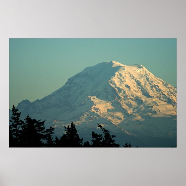 Poster Photographie : Winter Mt. Rainier (Devant)
