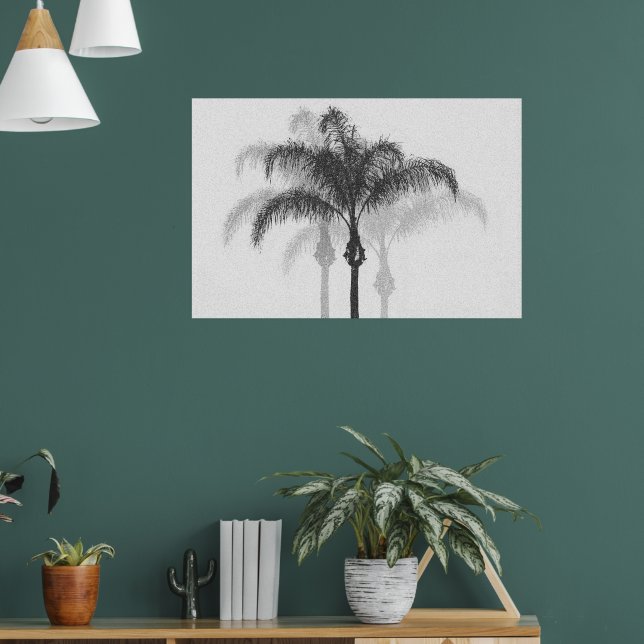 Poster photographique de l'Arbre à Palmier gris no (Salon 1)