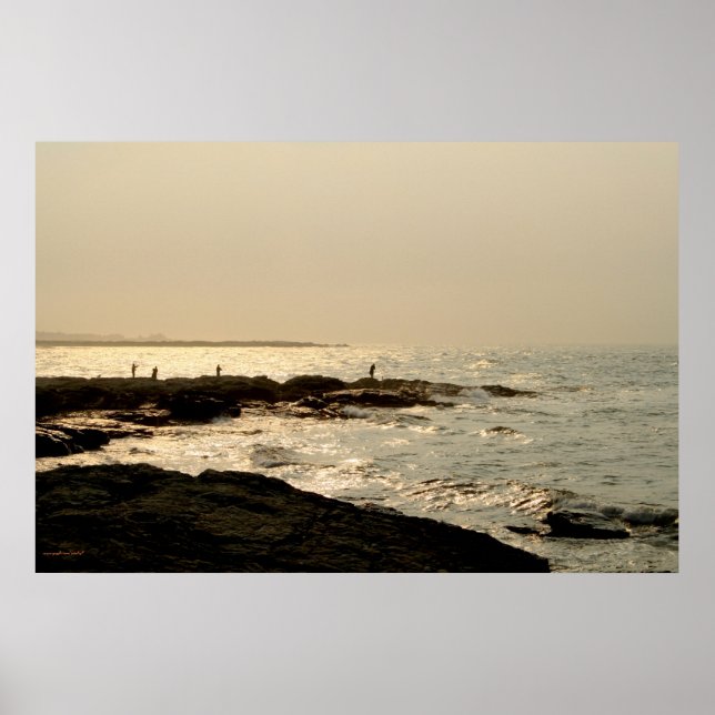 Poster photographique des pêcheurs de Newport (Devant)