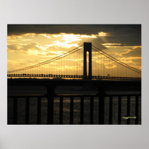 Poster photographique du pont New York City Verraz