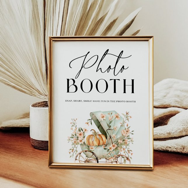 Poster Photomaton Fête de Bébé Petite Citrouille d'Automn (Créateur téléchargé)