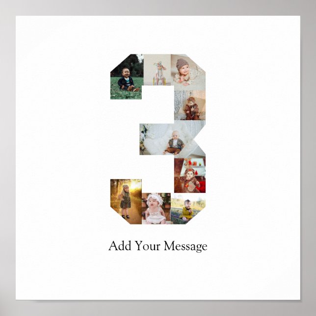 Poster Photomontage noir et blanc numéro 3 (Devant)