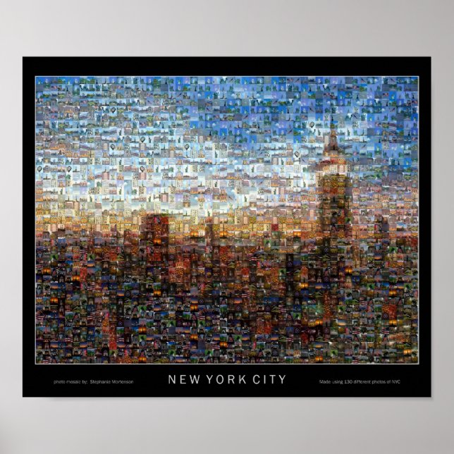 Poster Photomosaic de New York (Devant)