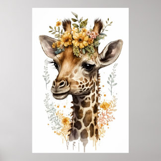 Poster Photos d'animaux en pépinière : Giraffe