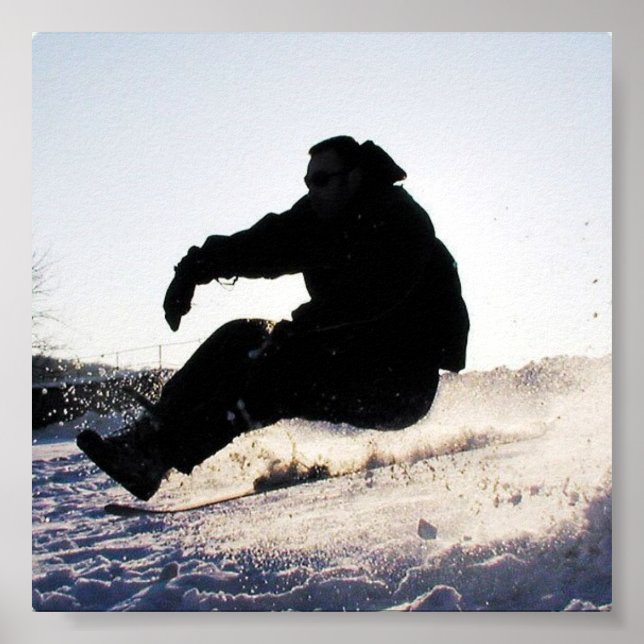 Poster Photos de snowboard Imprimer (Devant)
